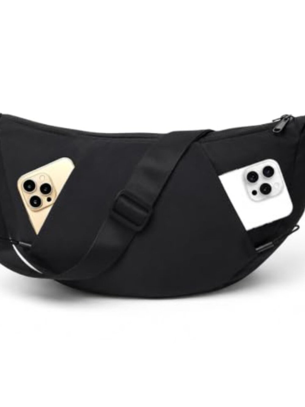 Large Nylon Crescent Crossbody Sling Hobo Shoulder Bag Anti-Theft Waterproof